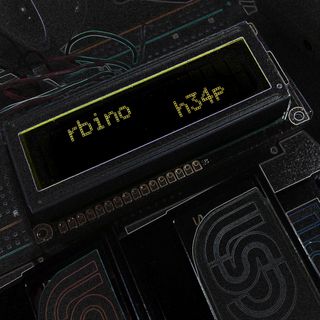 An Arduino with an LCD screen, inverted colors